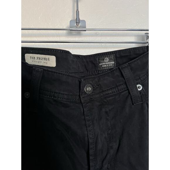 AG Adriano Goldschmied Jeans Mens 33x34 Black The Protege Straight Leg USA - Picture 3 of 6